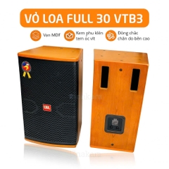 Vỏ loa full 30 3 tấc VTB3, bass 30cm, ván MDF, Họng + trạm sắt