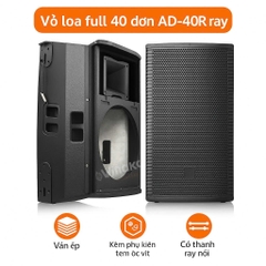 Vỏ loa full 40 AD-40R ray, có thanh ray nối, ván ép