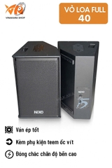 Vỏ loa full 40 Nexo 40 4 tấc, ván ép, họng trạm đầy đủ