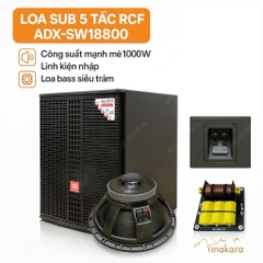 Loa sub hơi 50 5 tấc, bass 50cm ADX-SW18800,L18P400 từ 220 coil 100, 800W, phân tầng sub