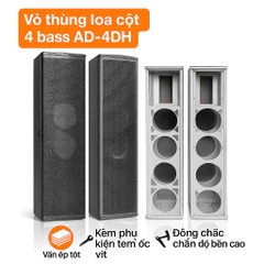 Vỏ loa cột 4 bass colum AD-4DH, ván ép, lưới nhập