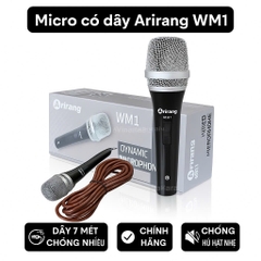 Micro có dây Arirang WM1, hát nhẹ, kèm dây 7 mét