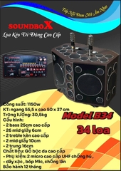 Loa kéo di động Soundbox 25 đôi,34 đường tiếng