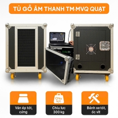 Tủ gỗ âm thanh TM-MVQ chuyên phòng karaoke, có quạt tản nhiệt