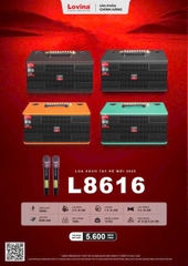 Loa xách tay Lovina L8616, 2 bass 16cm, 350w