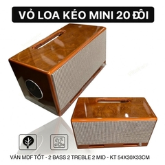 Vỏ loa kéo bình 20 đôi K10 P6 - 2 tấc đôi, MDF, PU