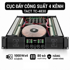 Cục đẩy công suất 4 Kênh TACT, TC-4830, 80 sò 900wx4CH