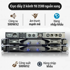 Cục đẩy nguồn xung TDX Acoustic 2 kênh công suất 500W/1 kênh, 2.1300