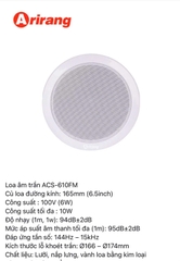 Loa âm trần và amply ,hàng chính hãng Arirang