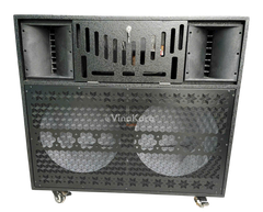 Vỏ loa kéo điện 50 đôi VLD-205E (5 tấc đôi), ván ép