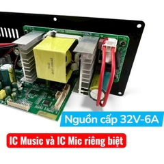 Mạch loa kéo K250 công suất 250W, Cổng Live,Chống hú, Quạt làm mát