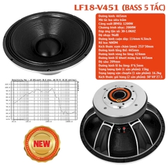 Loa Bass rời 50,Hàng nhập khẩu, LF18-V451