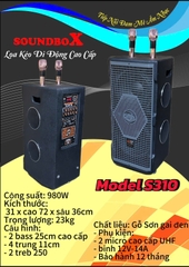 Loa kéo di động Soundbox S310, 2 Bass 25cm