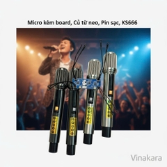 Micro kèm board,Củ từ neo ,Pin sạc, KS666