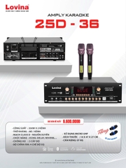 Amply 3 in 1 karaoke Lanqt 25D-36 , 350w x 2 kênh, hàng chính hãng