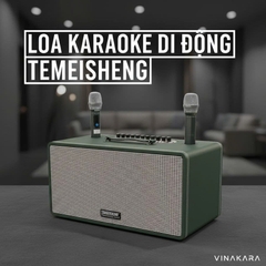 Loa kéo di động Temeisheng TMS-8018, 2 bass 20cm, 2 micro