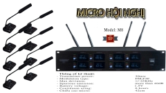 Micro không dây hội nghị Shur M8, 8 Micro
