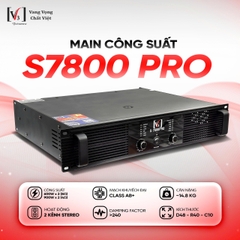 Cục đẩy công suất 2 kênh S700 PRO, Công suất 600w/1CH