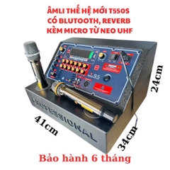 Hộp mạch loa kéo di động AL550 - 3 in 1 Hộp +Micro+Mạch 550w