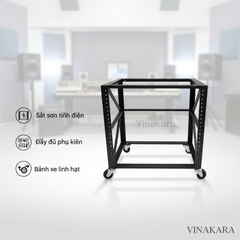 Tủ đựng máy âm thanh chuyên nghiệp 60cm - 80cm  (sơn tĩnh điện + full phụ kiện)