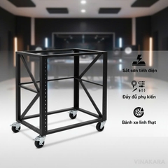 Tủ đựng máy âm thanh chuyên nghiệp 60cm - 80cm  (sơn tĩnh điện + full phụ kiện)
