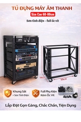 Tủ đựng máy âm thanh chuyên nghiệp 60cm - 80cm  (sơn tĩnh điện + full phụ kiện)