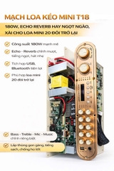 Mạch loa kéo T18 Plus, Công suất 180w