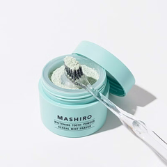 Bột đánh trắng răng Mashiro hương bạc hà thảo mộc 30g - Hàng Nhật nội địa