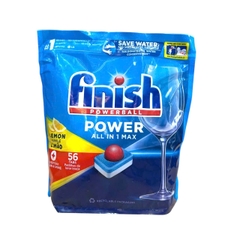 Viên rửa chén bát Finish Power All in 1 túi 56 viên