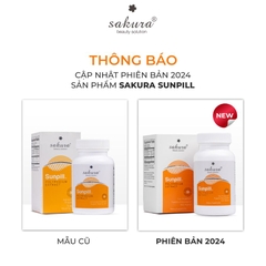 Viên uống chống nắng sinh học toàn thân Sakura Sunpill