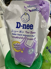 (Thái Lan) Nước giặt D-nee nội địa màu tím Organic baby túi 1300ml