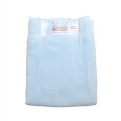 Khăn mặt cotton dáng dài siêu mịn Okazaki Nhật Bản 34x76cm (màu xanh) - Hàng Nhật nội địa
