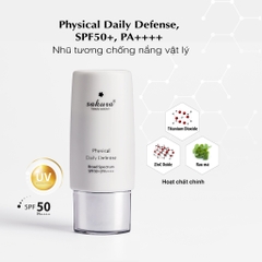 KEM CHỐNG NẮNG VẬT LÝ SAKURA PHYSICAL DAILY DEFENSE SPF 50+ PA++++