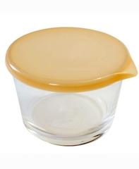 Hộp thủy tinh tròn có nắp đậy 250ml  - Hàng Nhật nội địa