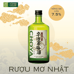 Rượu Choya Uji Green Tea Umeshu 720ml 7,5% - Hàng Nhật nội địa