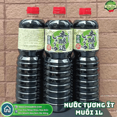 Nước tương giảm muối 1 lít Wadakan - Hàng Nhật nội địa