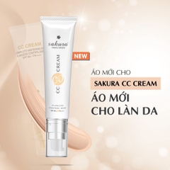 Kem trang điểm chống nắng Sakura CC Cream SPF50+/PA++++ 40ml