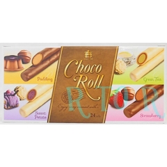 Bánh hộp Chocoroll thập cẩm 4 vị ( Dâu tây, trà xanh, khoai môn, pudding)- Hàng Nhật nội địa