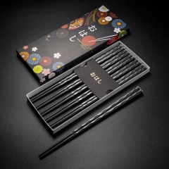 Set 5 đôi đũa nhựa Shikisai sợi thủy tinh Nhật Bản