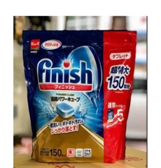 ( Big Sale) VIÊN RỬA BÁT FINISH NHẬT BẢN 150 VIÊN SIÊU SẠCH 99.9% - Hàng Nhật nội địa