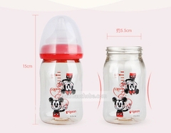 Bình sữa nhựa cổ rộng mickey- Pegion