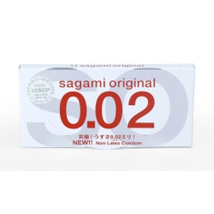 Bao cao su Sagami Original 0.02 -2 chiếc - Hàng Nhật nội địa