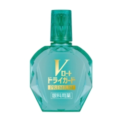 Nước nhỏ mắt Rohto V-Premium màu xanh lá trị khô mắt, ngứa, cộm mắt 15ml - Hàng Nhật chính hãng