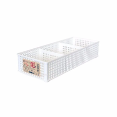 Khay đựng vật dụng chia ngăn dạng lưới màu trắng - Hàng Nhật nội địa