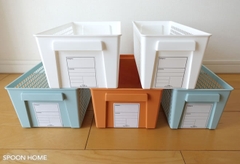 Giỏ đựng đồ đa năng dáng rộng màu xanh