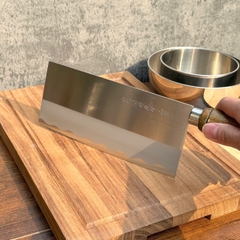 Dao chặt cán gỗ cao cấp Nikken Tsubazo 20.5 cm (Made in Japan) - Hàng Nhật nội địa