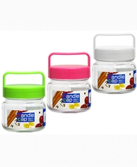 Lọ thủy tinh có quai xách 200ml  - Hàng Nhật nội địa