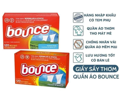 Giấy thơm làm mềm vải dùng cho máy sấy Bounce Outdoor Fresh 80 (Mỹ)