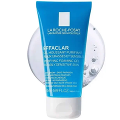 Gel Rửa Mặt La Roche-Posay Effaclar Moussant Purifiant Tạo Bọt Cho Da Dầu, Nhạy Cảm 50ml - Hàng Nhật nội địa