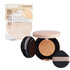 Phấn nước chống nắng Cezanne Cushion Foundation SPF 50+ màu 10 ( tự nhiên) - Hàng Nhật nội địa